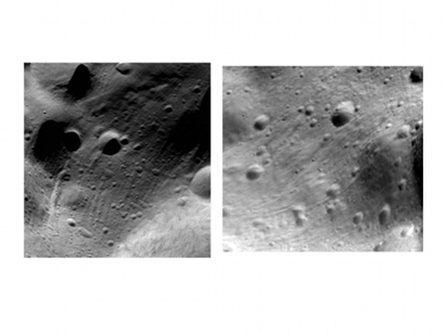 Esa Science Technology Asteroid Lutetia Detail Showing Grooves And Craters