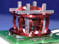 Triaxial fluxgate magnetometer assembly