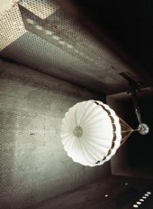Test of pilot parachute in a supersonic wind tunnel. Image © 1995 Martin-Baker Aircraft Company.