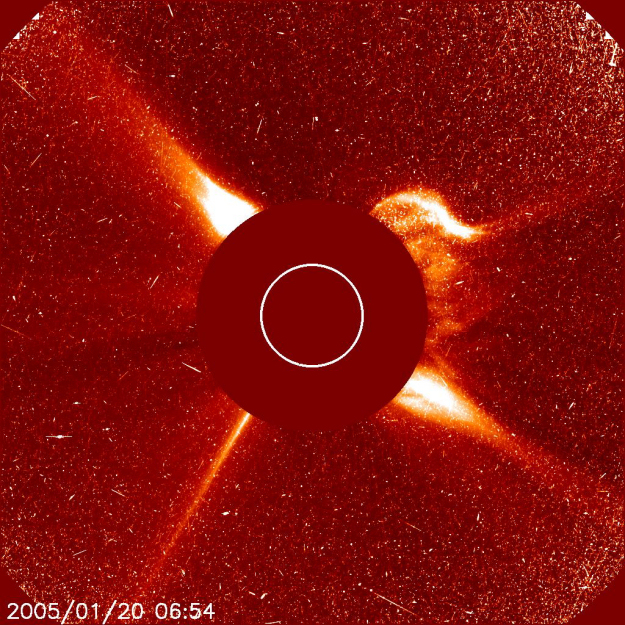 ESA Science & Technology: Coronal Mass Ejection, 20 January 2005