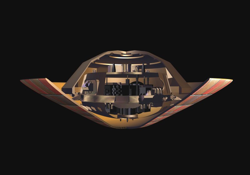 ESA Science & Technology: Cross-sectional View Of The Huygens Probe