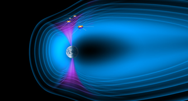 Image ESA: Cluster mission is an in-situ investigation of the Earth's magnetosphere.