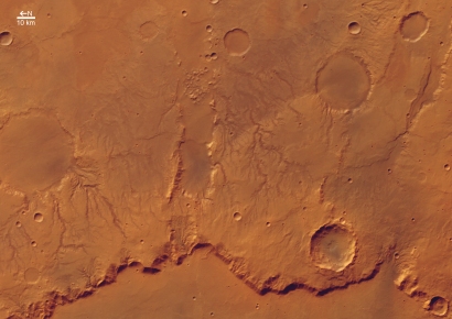 ESA Science & Technology - Rim of Huygens Crater