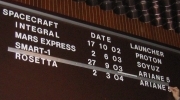 Rosetta added to launch board at mission control, ESOC. Copyright ESA. Click for larger image.