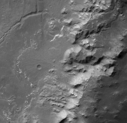 ESA Science & Technology: Crater Holden - alluvial fan