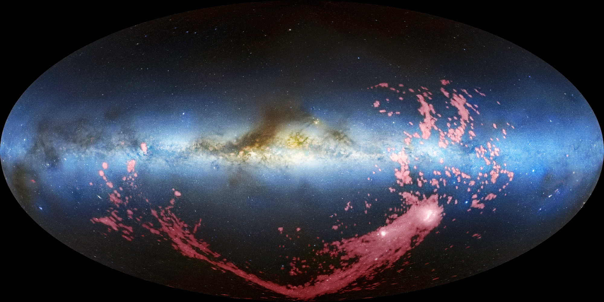 ESA Science & Technology: All-sky view of the Magellanic Stream (radio ...